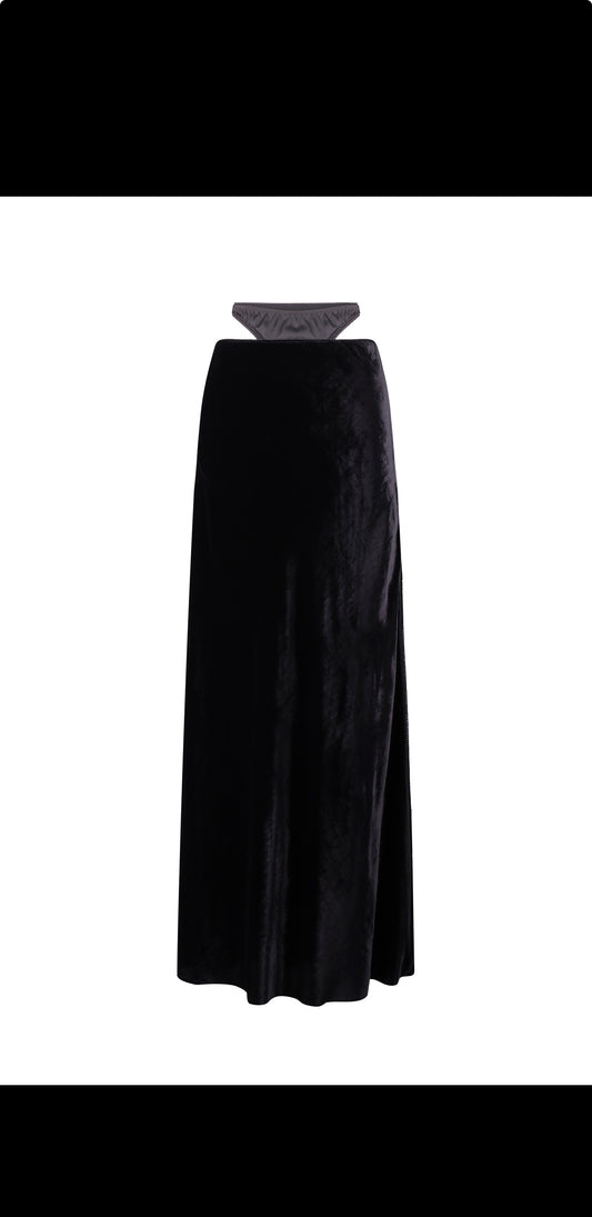 ROMINA VELVET MAXI SKIRT