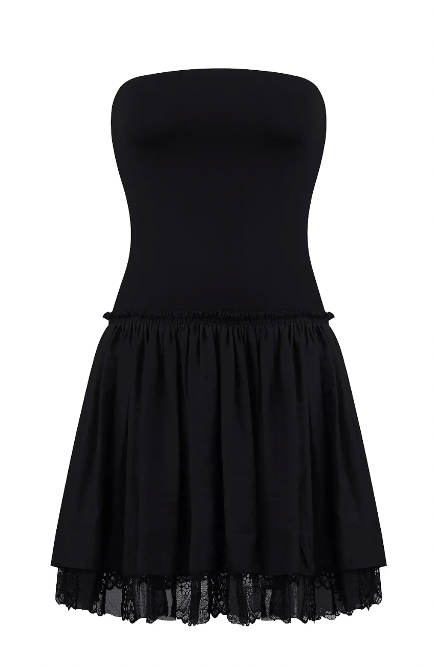 BLACK MINI TUTU-DRESS