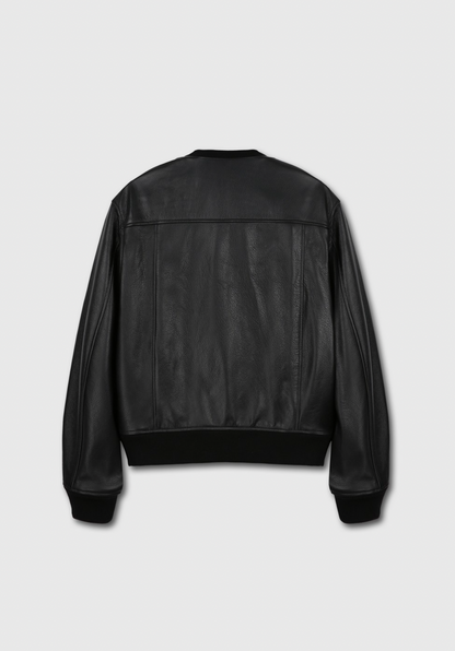 CALF LEATHER BOMBER JACKET