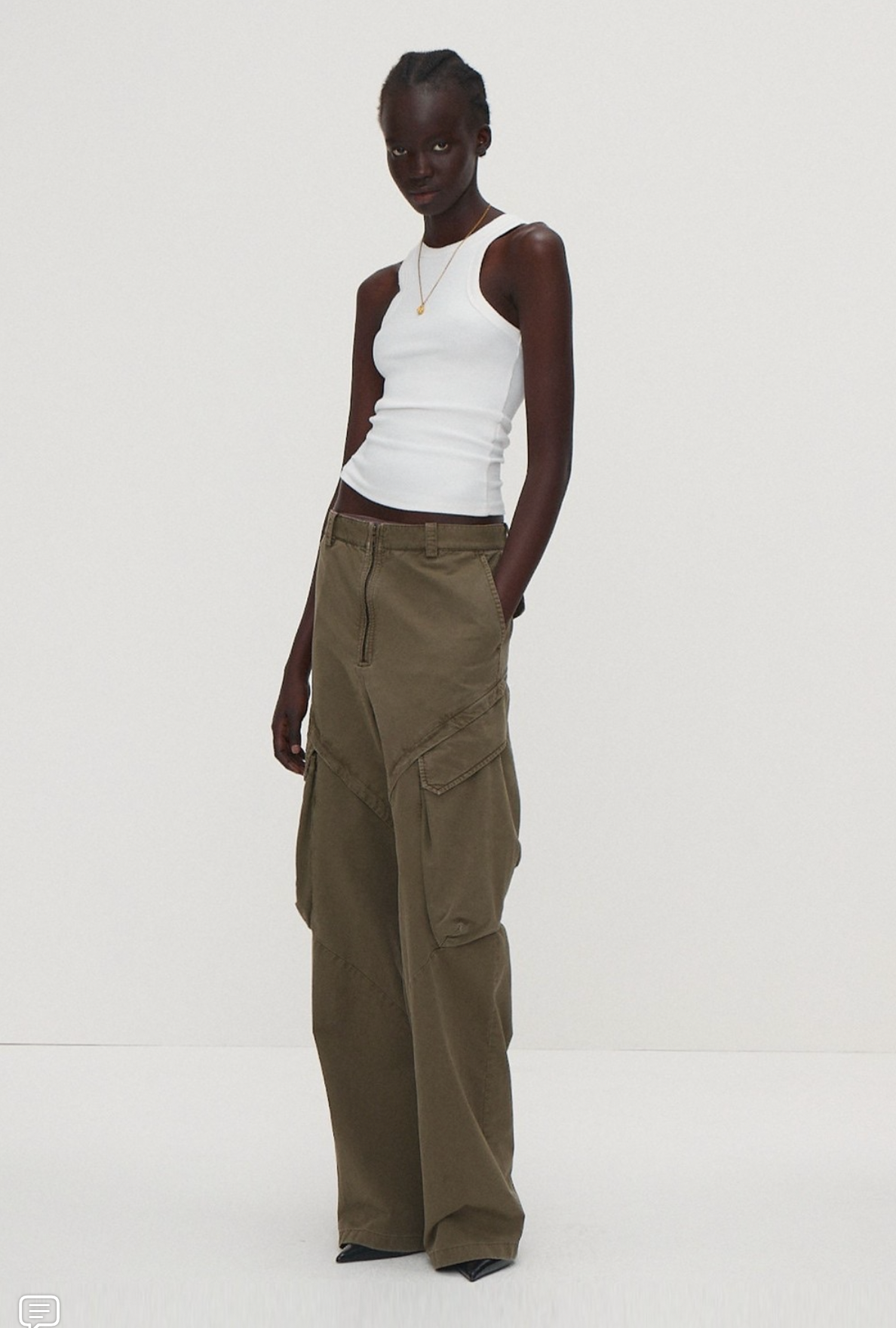 GARMENT-DYED CARGO PANTS