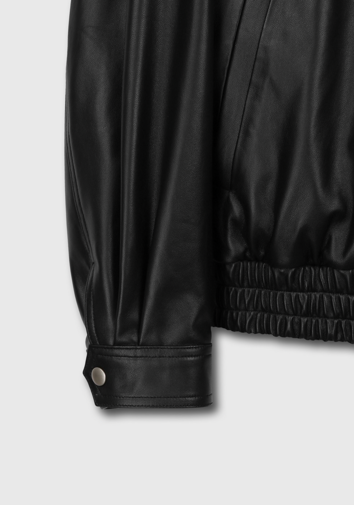 LAMBSKIN LEATHER OVERSIZED JACKET