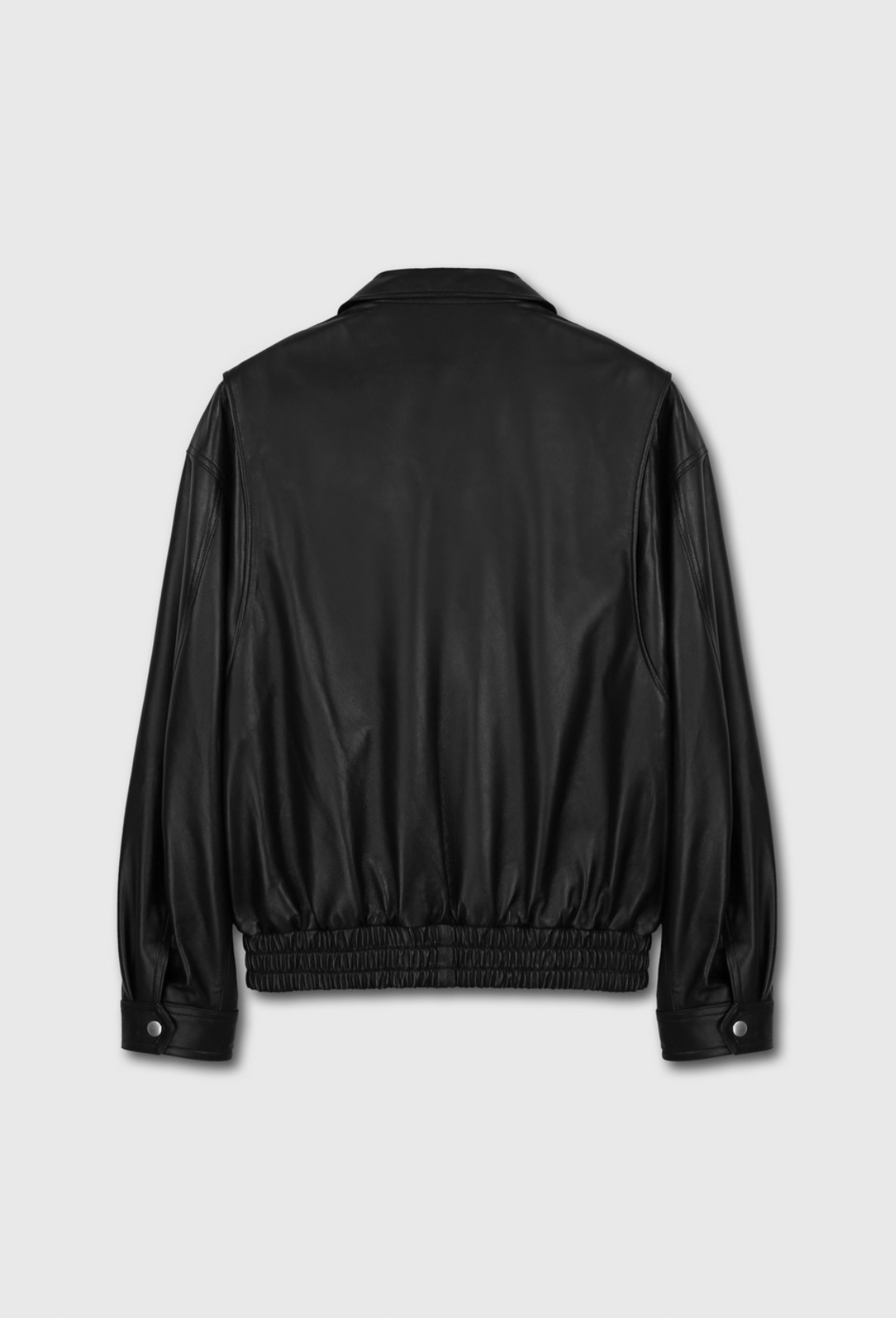 LAMBSKIN LEATHER OVERSIZED JACKET