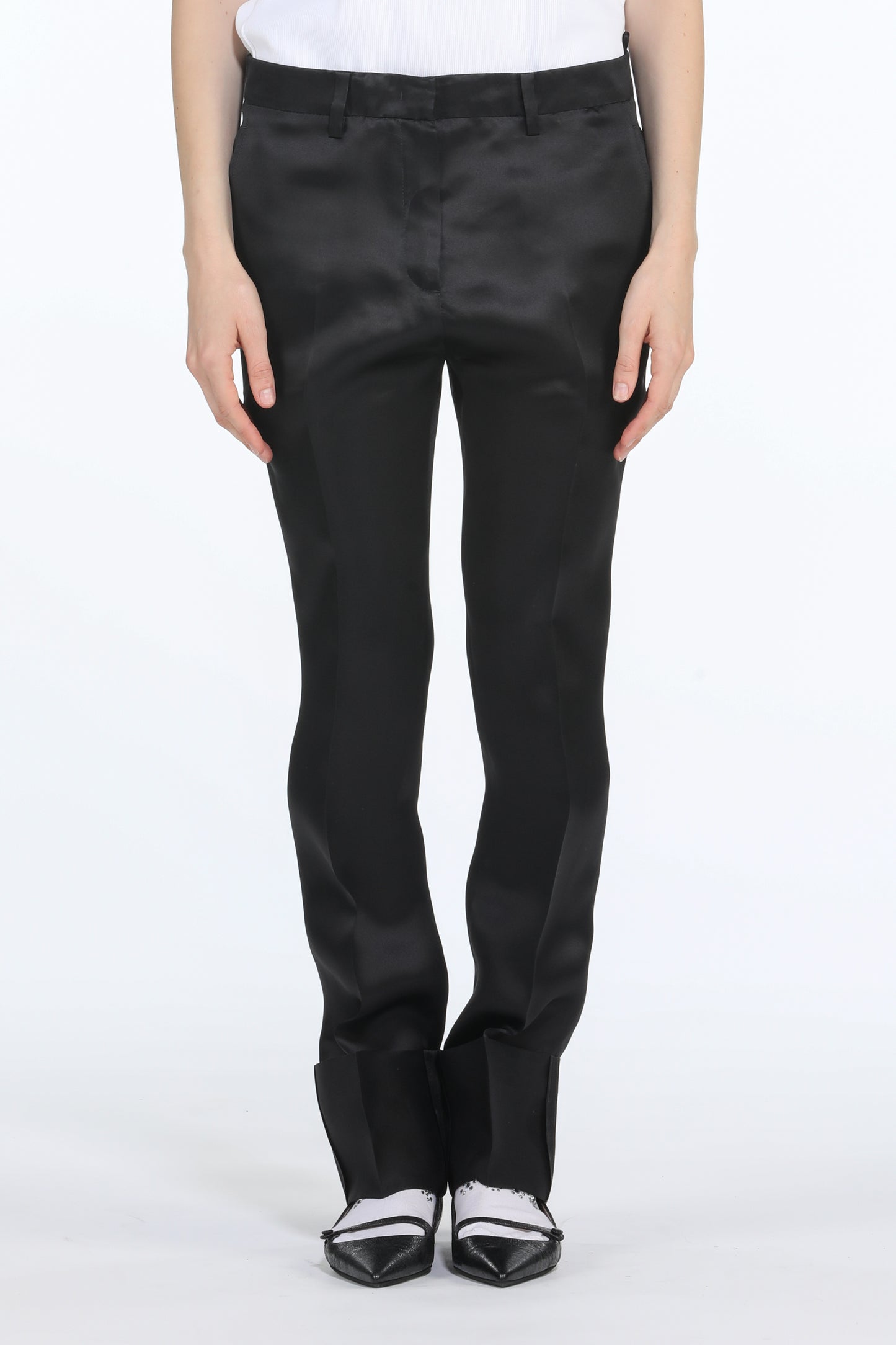 SILK EVENING TROUSERS