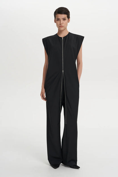 ZIPPED COMBAT JUMPSUIT