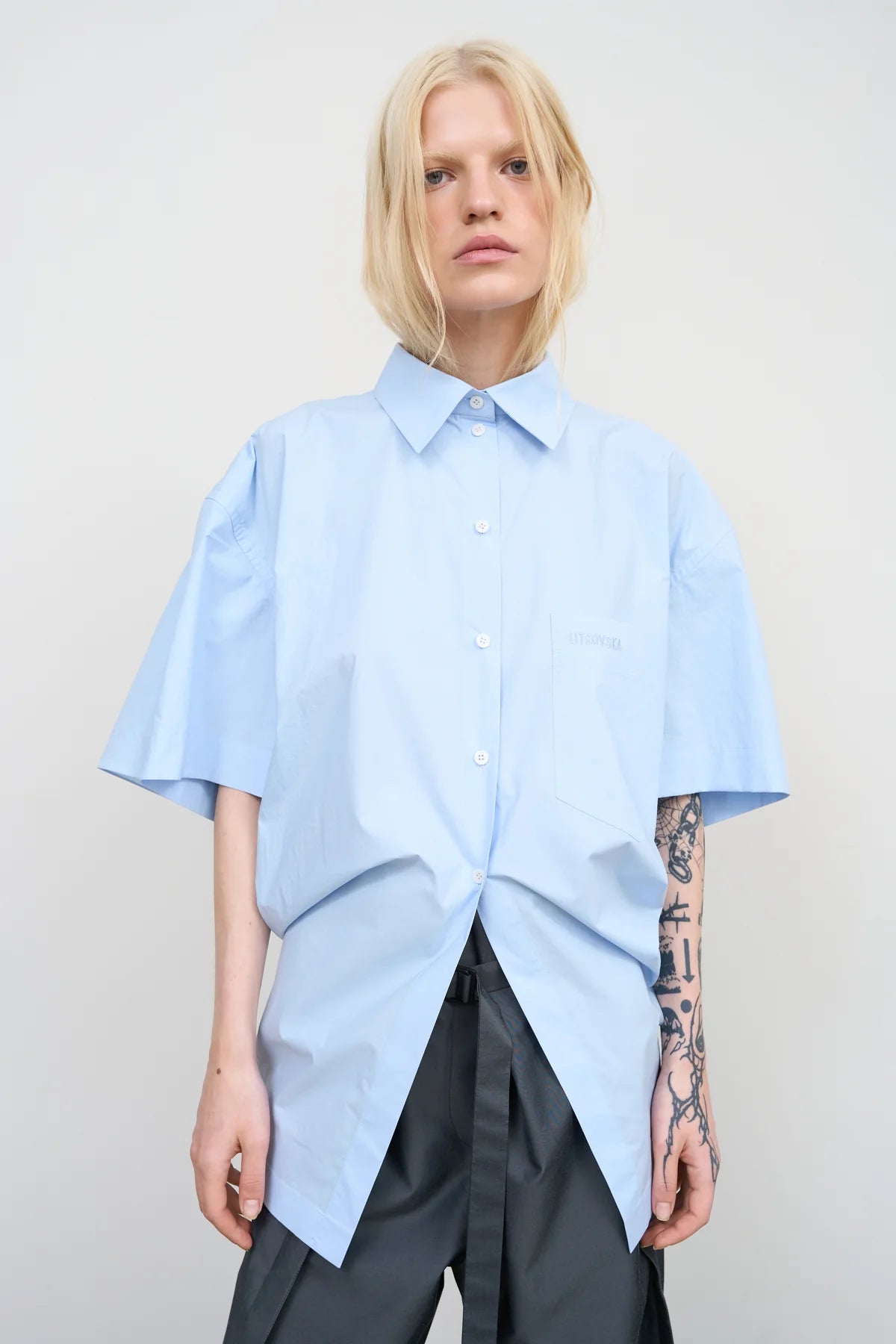 BLUE COTTON SHIRT