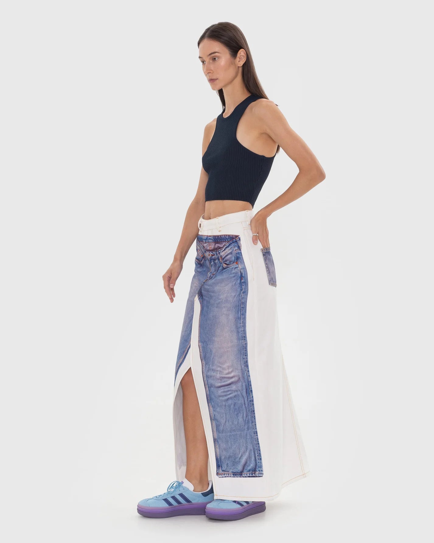 AUGMENTED MAXI SKIRT