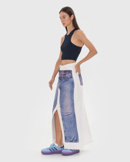 AUGMENTED MAXI SKIRT