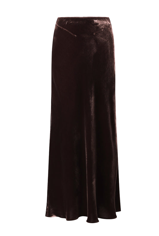 GIANNA VELVET MAXI SKIRT