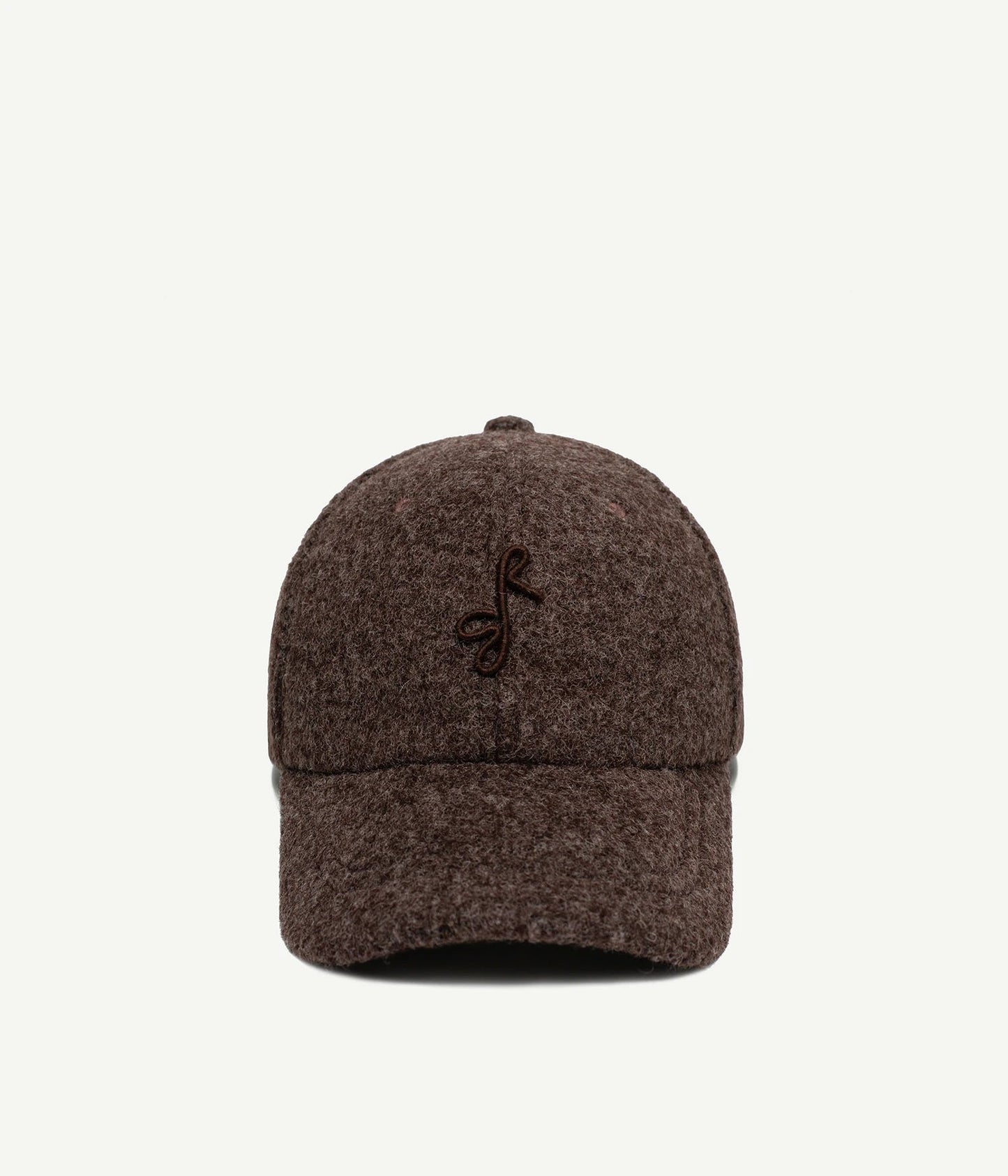 MONOGRAM-EMBELISHED BASEBALL CAP BROWN