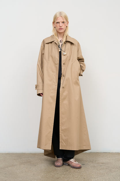 LONG COTTON TENT COAT