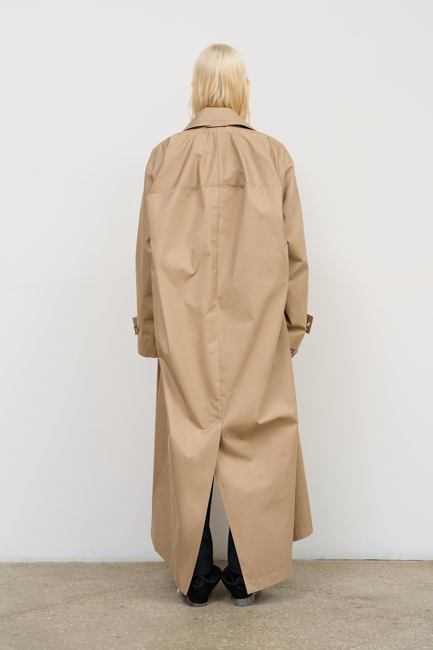 LONG COTTON TENT COAT