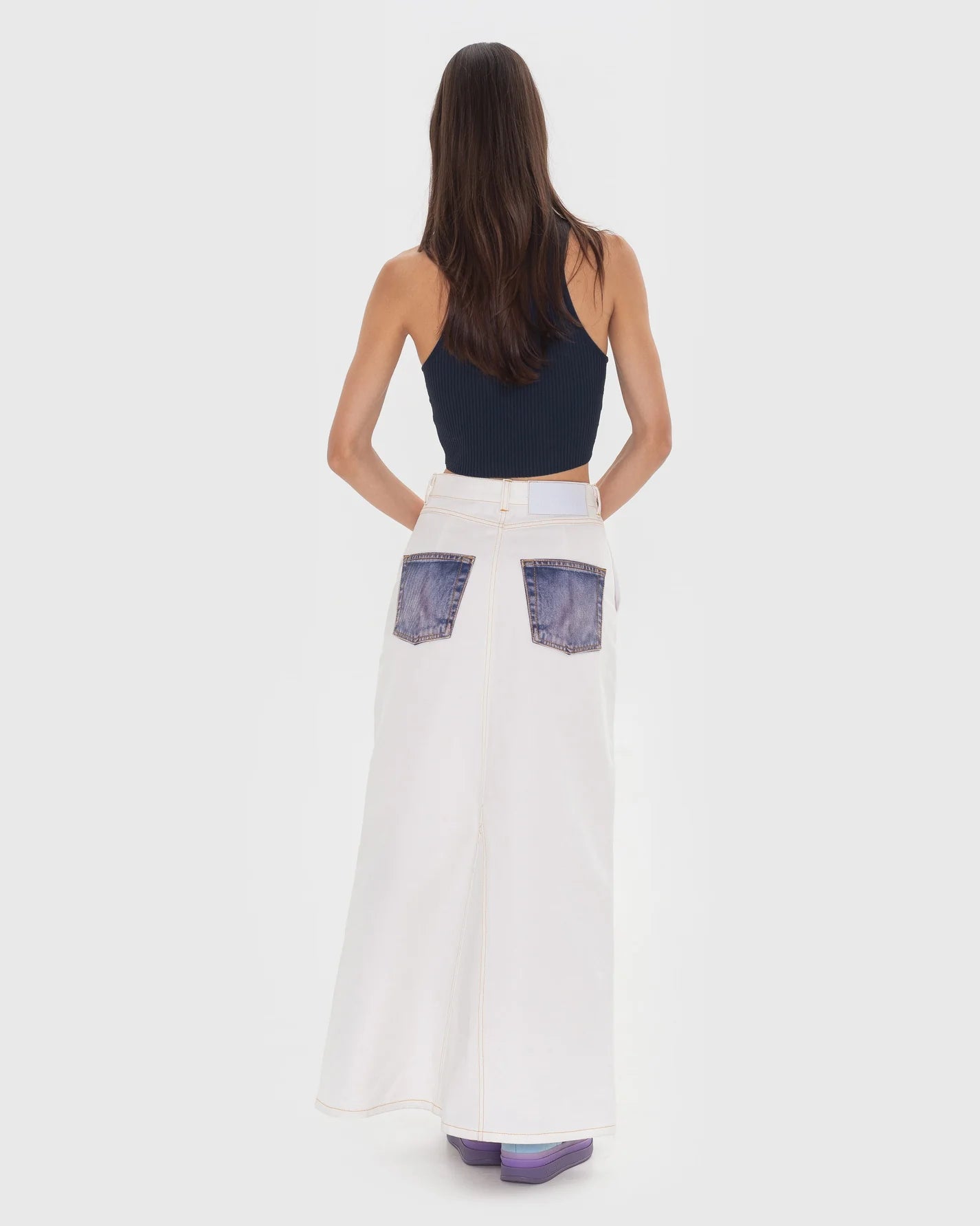 AUGMENTED MAXI SKIRT