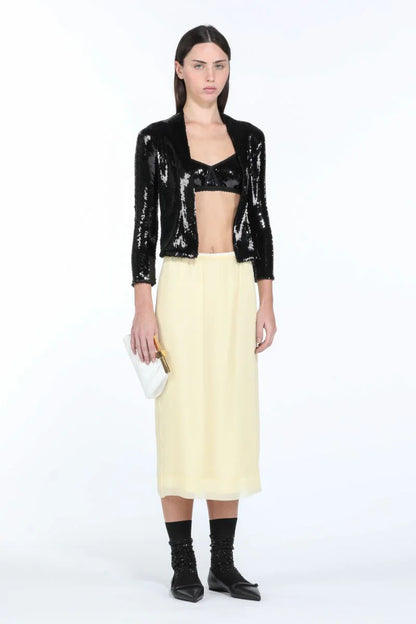 CROPPED SEQUIN BLAZER