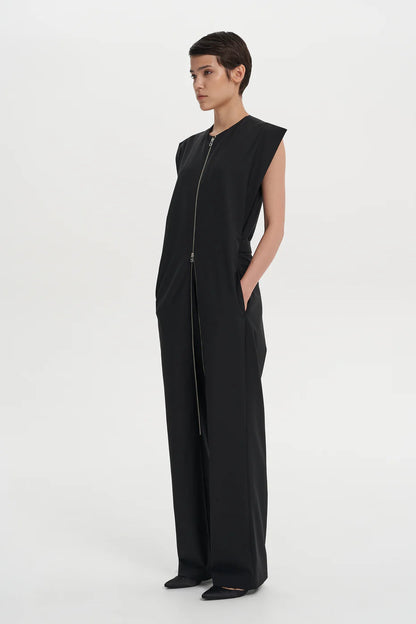 ZIPPED COMBAT JUMPSUIT