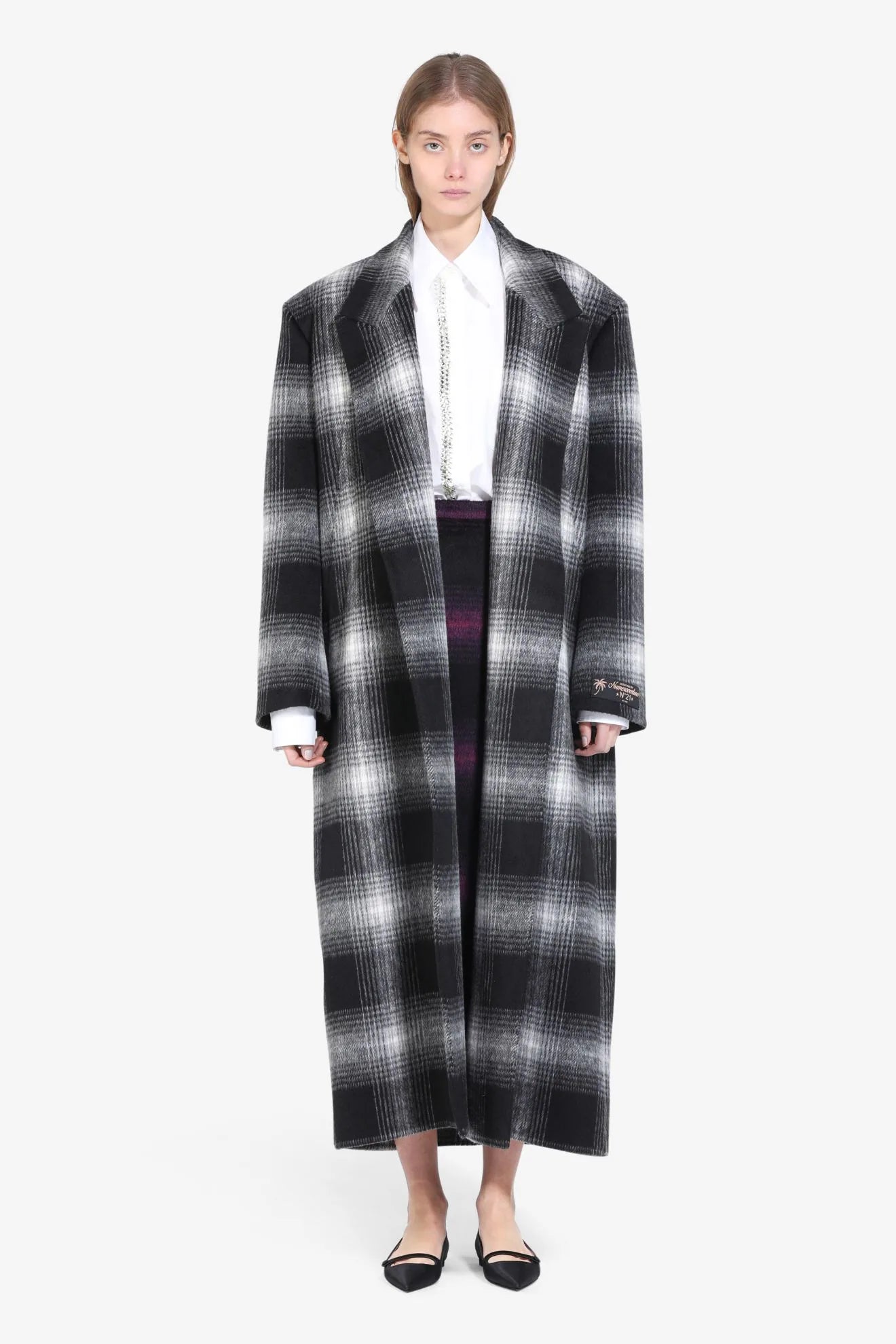 OVERSIZED CHECKED COAT