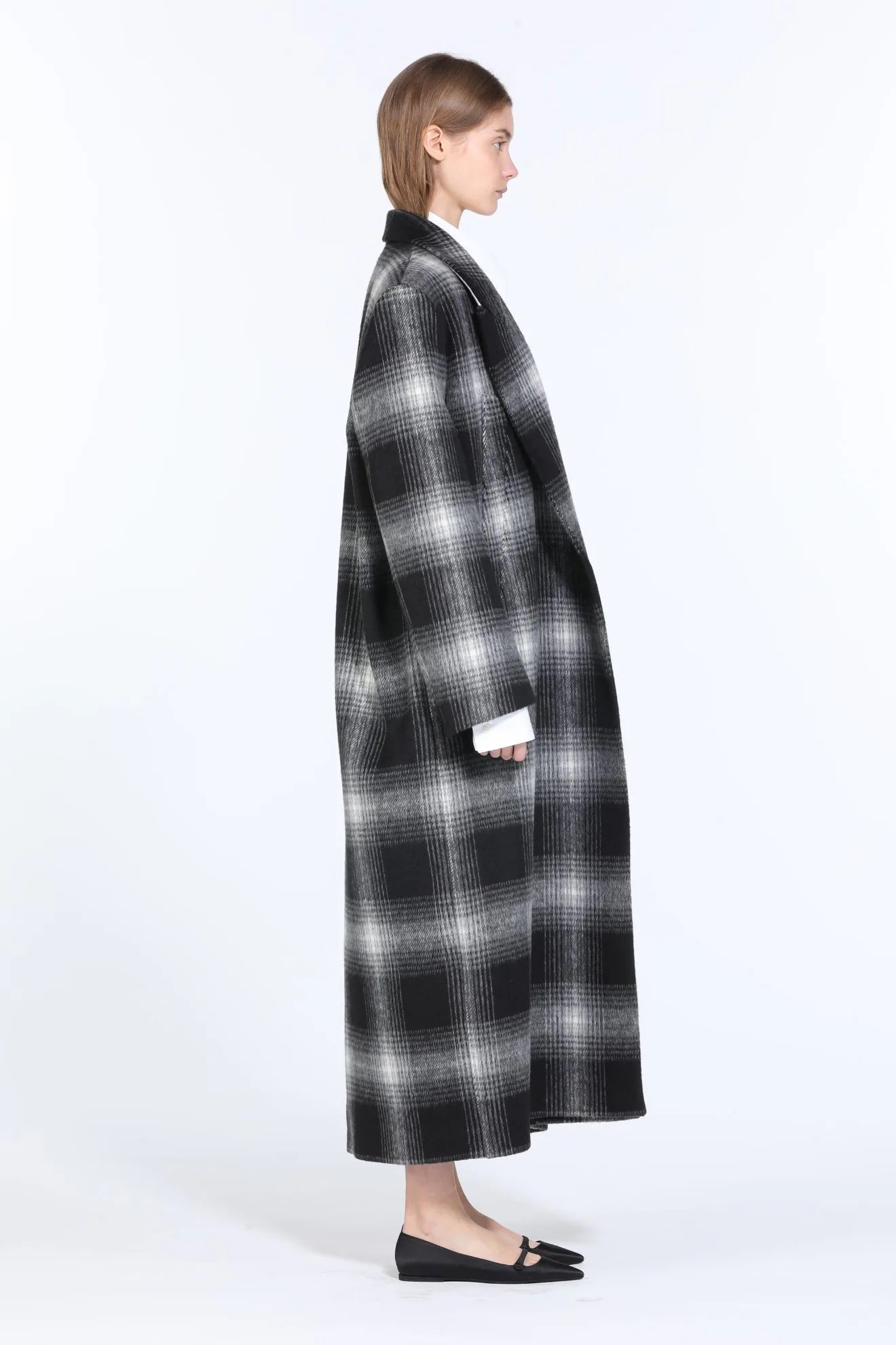 OVERSIZED CHECKED COAT