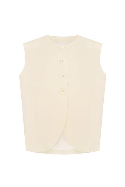 VANILLA COTTON VEST