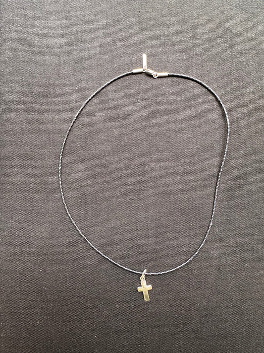 STERLING SILVER CROSS NECKLACE
