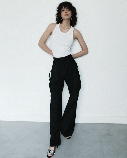 TROUSERS WITH SLITS