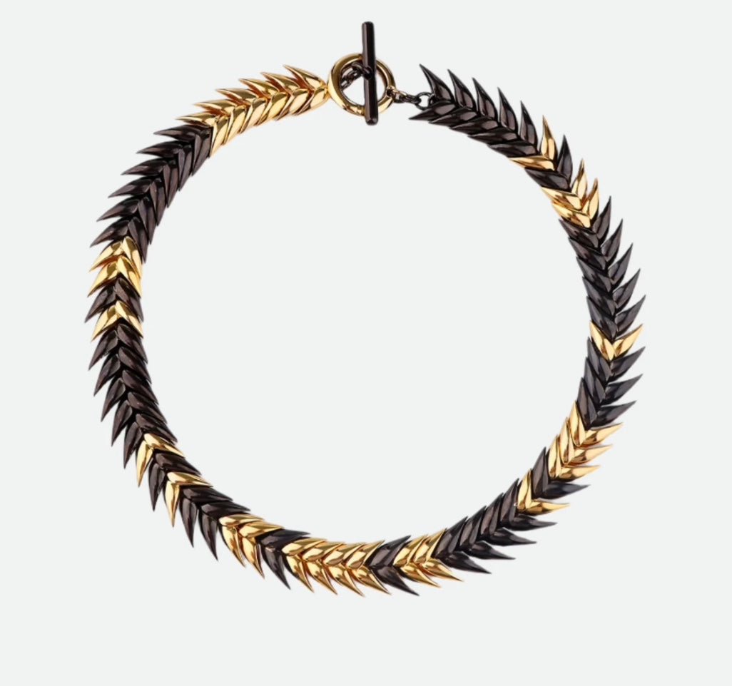 BURNED SPIKELET NECKLACE