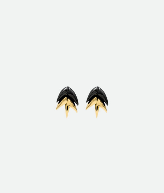 BURNED SPIKELET EARRINGS XS