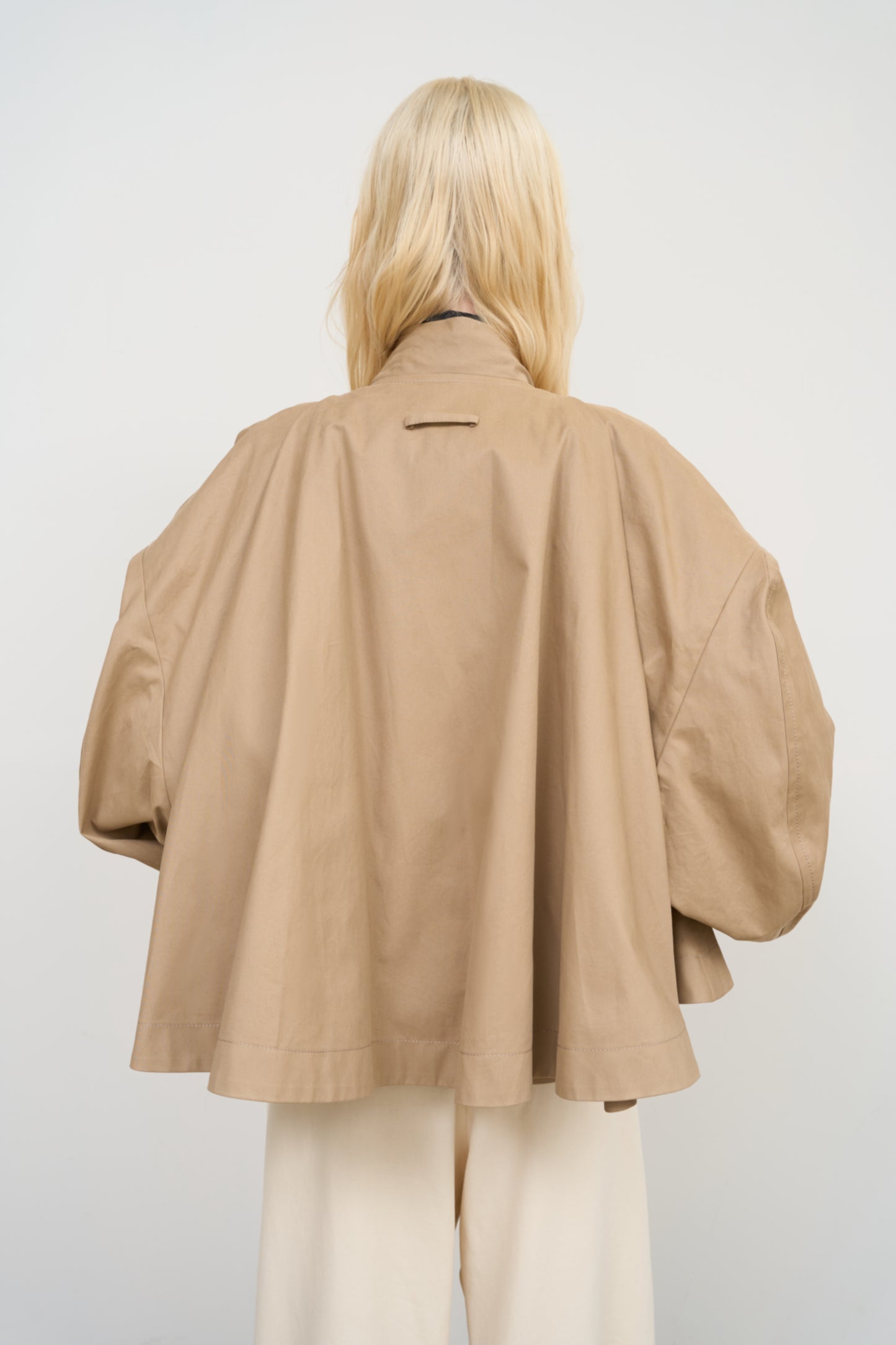 BEIGE CAPE OVERLAY