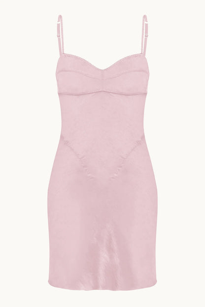 WATERLILY MINI DRESS BABY PINK