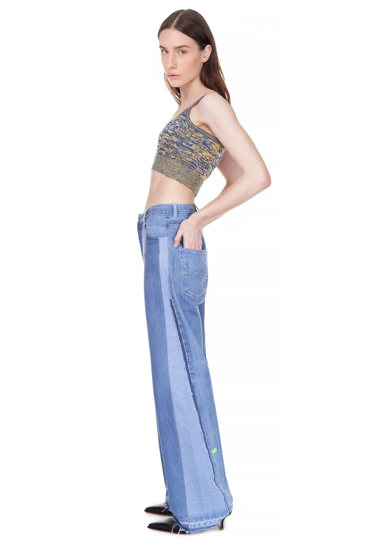 REWORKED WIDE JEANS