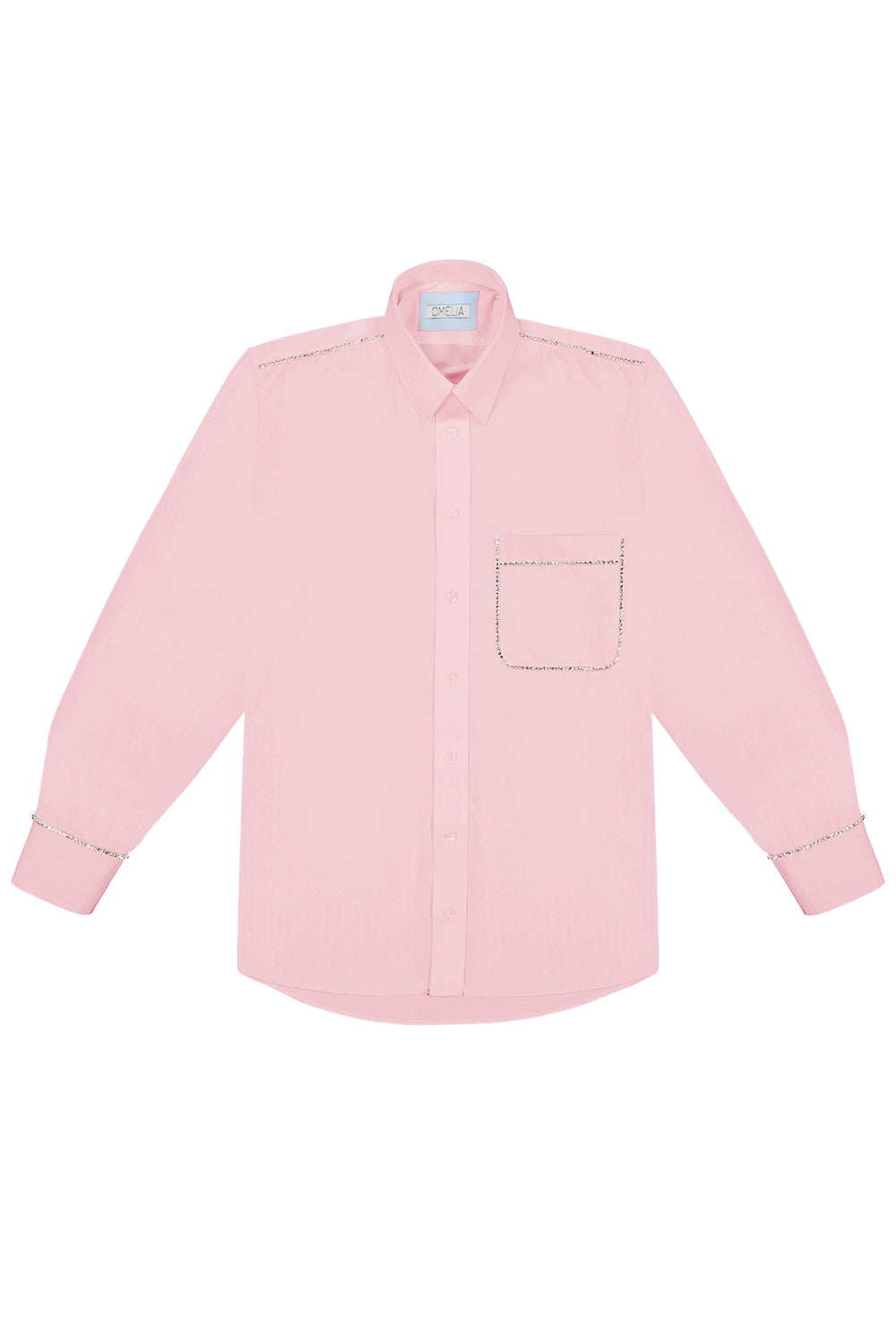 REDESIGNED  PINK SHIRT EBROIDERED POCKETS 10