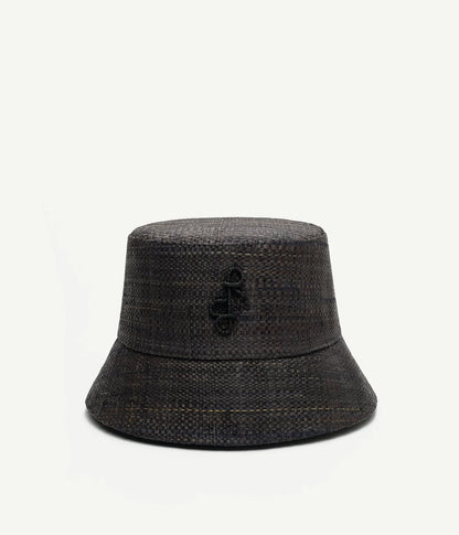 STRAW BUCKET HAT