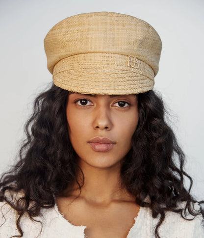 STRAW BAKER BOY CAP