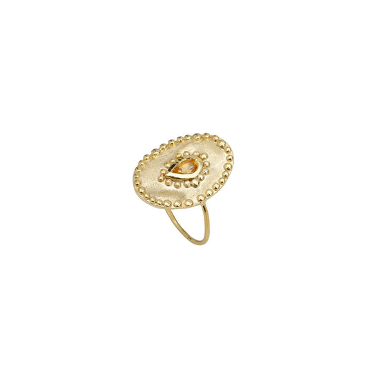 VERINE CITRINE RING