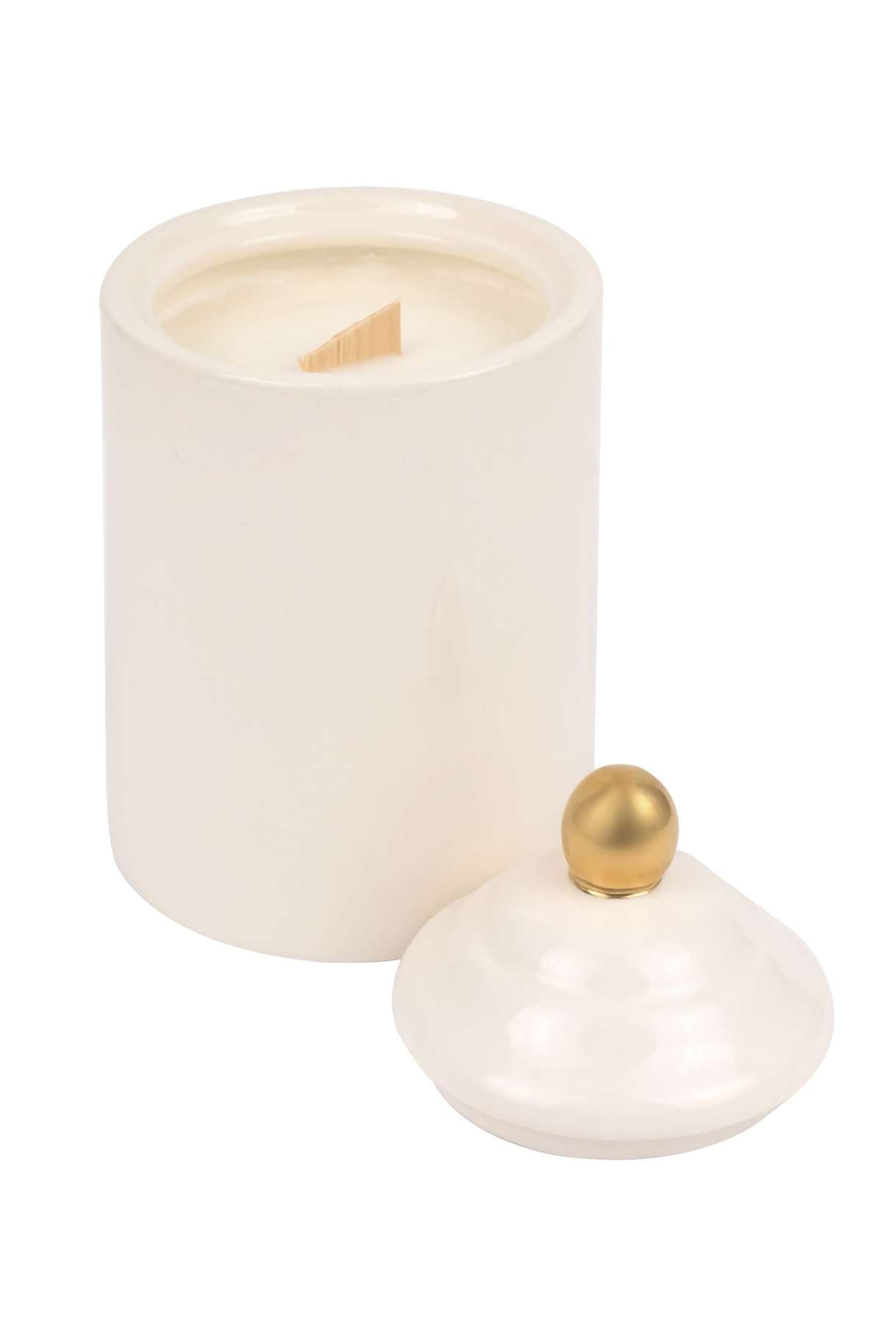 WHITE CANDLE "HONEY"