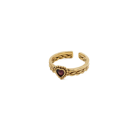 AIDA FRONT HEART RING