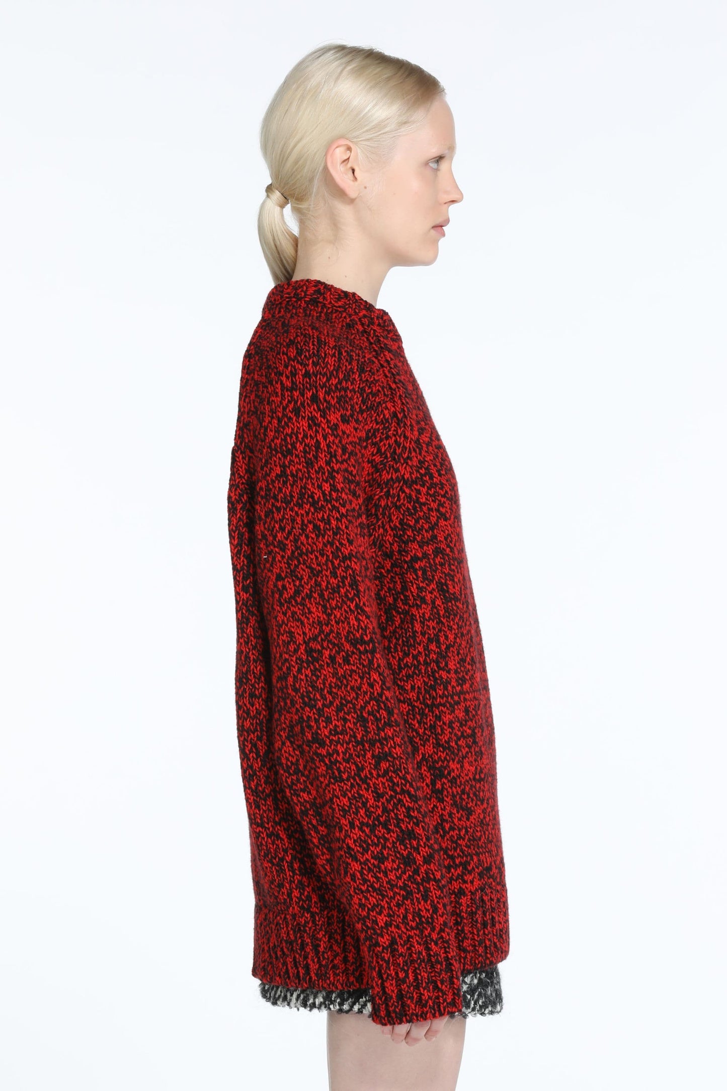 MÉLANGE-KNIT SWEATER